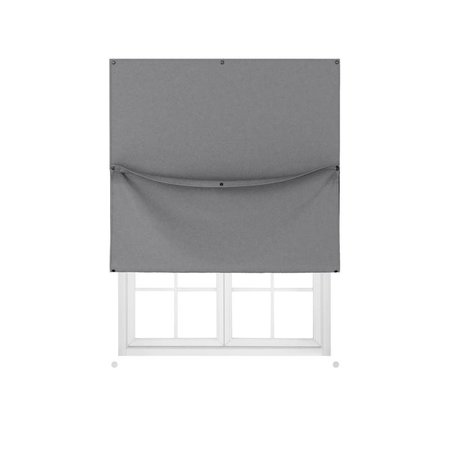 UMBRA Nightfall Charcoal Blackout Curtains 51 in. W X 72 in. L 1018181-149